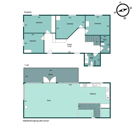 בית נופש Laekkert Hus I Forste Raekke Med Klitudsigt Sj1001